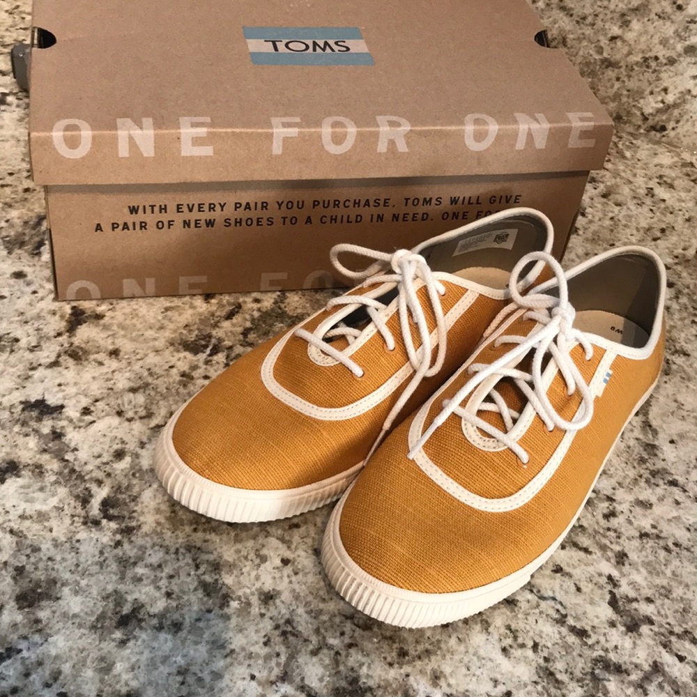 TOMS Sunflower Heritage Canvas Shoes